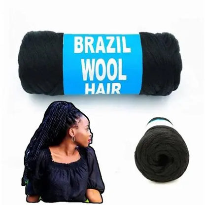 100% Brazilian Wool Hair Acrylic Yarn for African Braids/Senegalese Twist/Faux Locs/Wraps Brazilian Wool