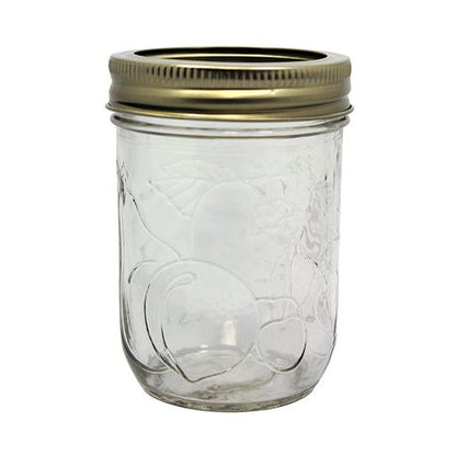 Golden Harvest Regular Mouth 250ml Glass Jars with Lids and Bands Golden harvest