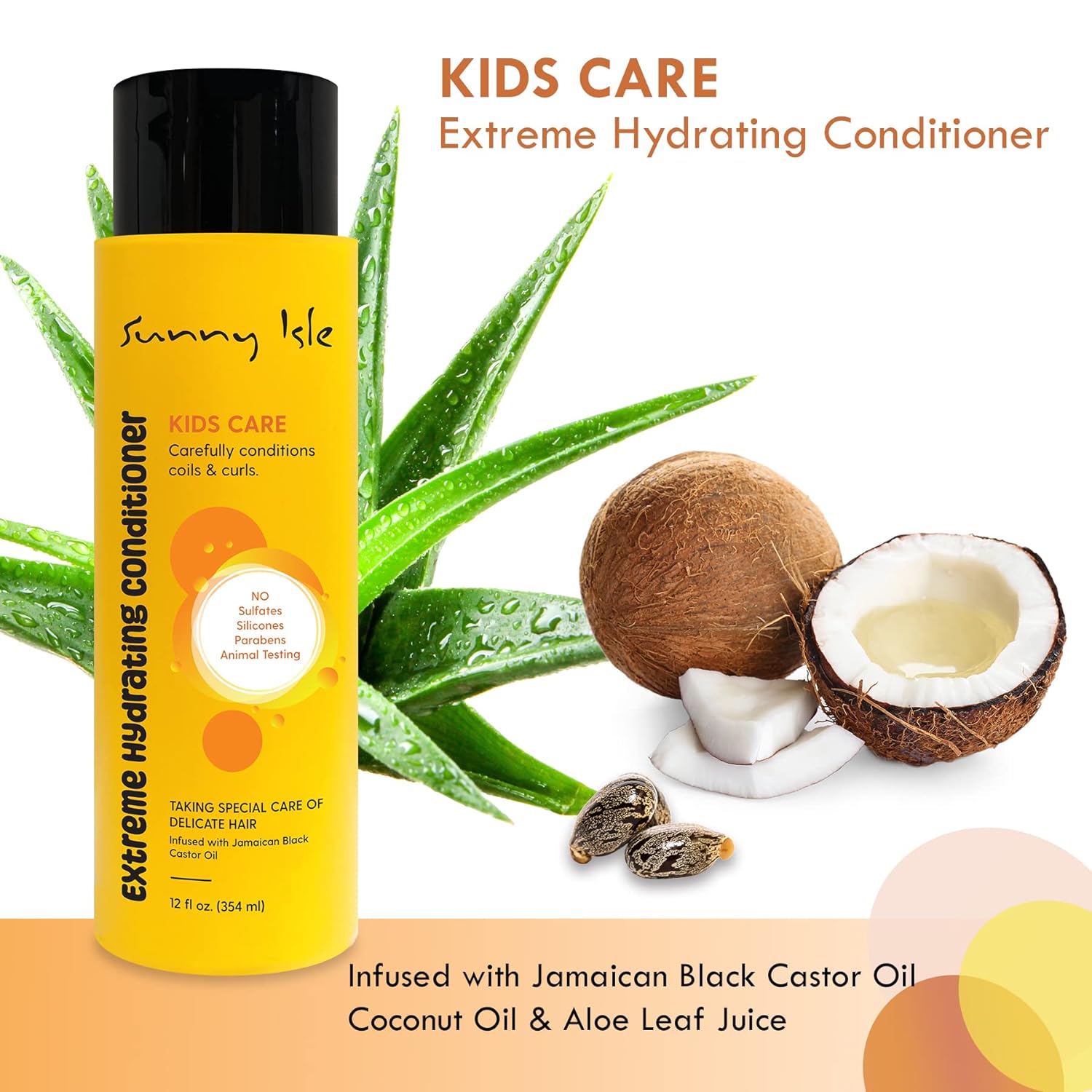 SUNNY ISLE Kids Care Extreme Hydrating Conditioner (12oz) Sunny Isle