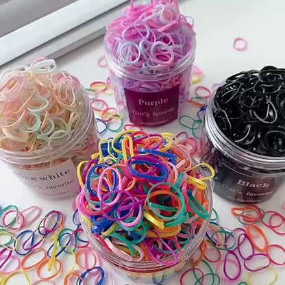 500PCS Small Elastic Hair Ties