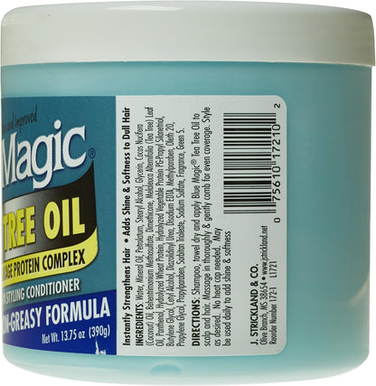 BLUE MAGIC Tea Tree Oil Leave In Styling Conditioner (13.75oz) Blue Magic