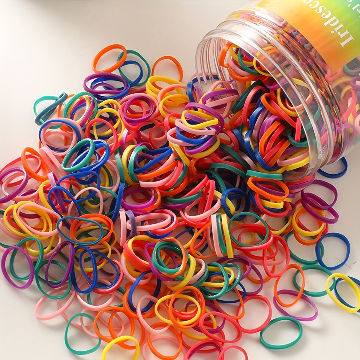 500PCS Small Elastic Hair Ties