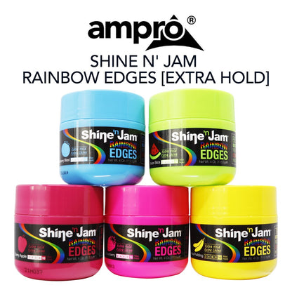 AMPRO Shine n' Jam Rainbow Edges [Extra Hold] (4oz) AMPRO Shine N JAM