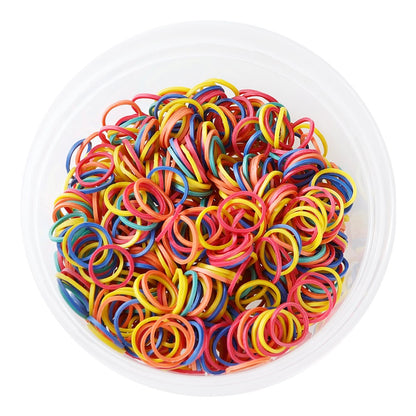 KIM & C 1000pcs Rubber Bands  (Assorted & Black) Kim & C