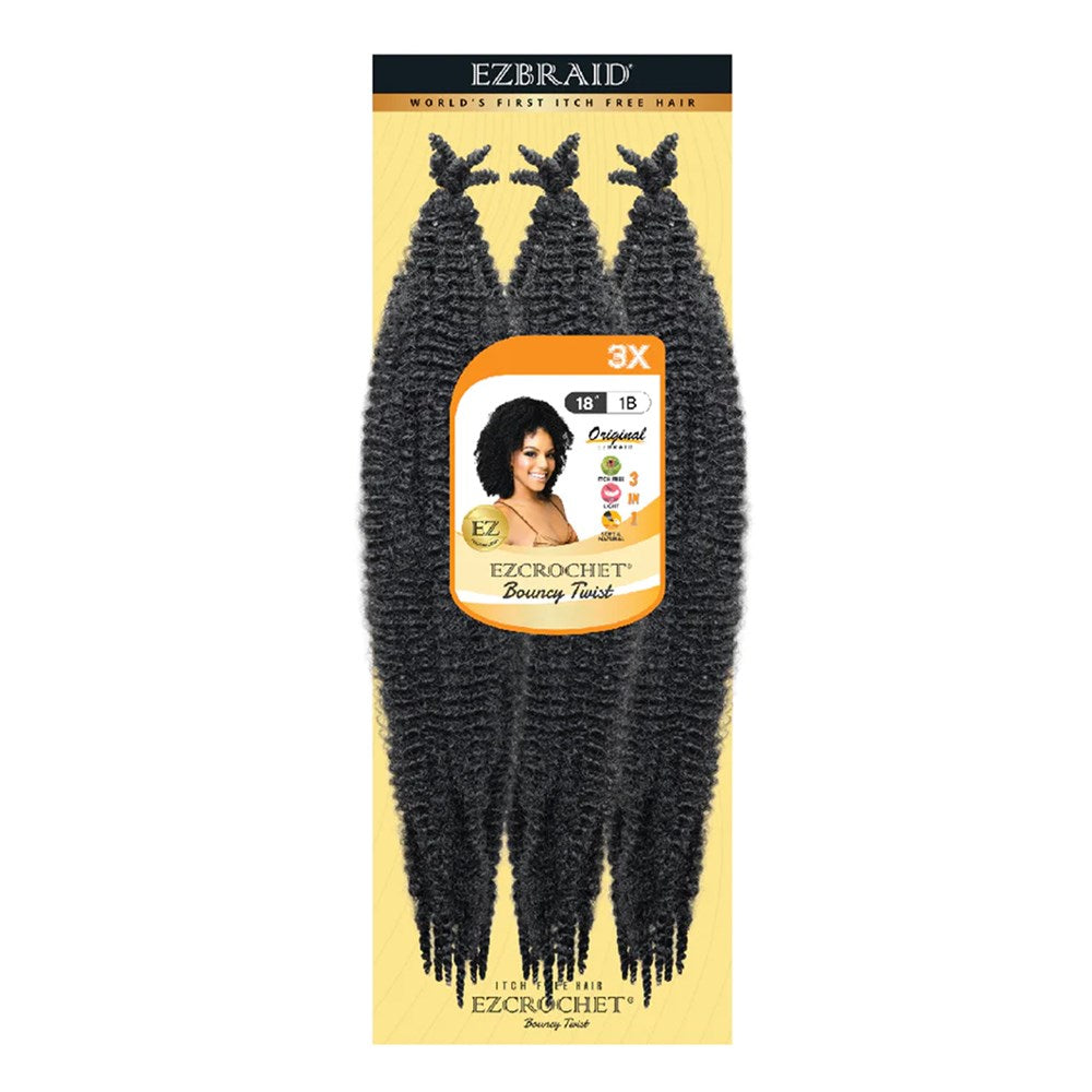 Tresse torsadée rebondissante EZBRAID Ezcrochet 3X (18 pouces)