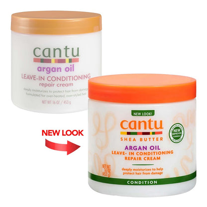 CANTU Argan Oil Leave In Conditioning Repair Cream (16oz) Cantu