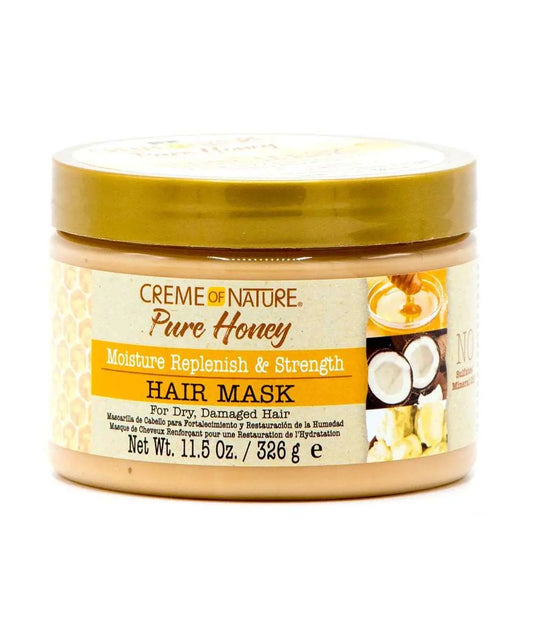 Creme Of Nature Pure Honey Moisture Replenish&Strength Hair Mask 11.5Oz