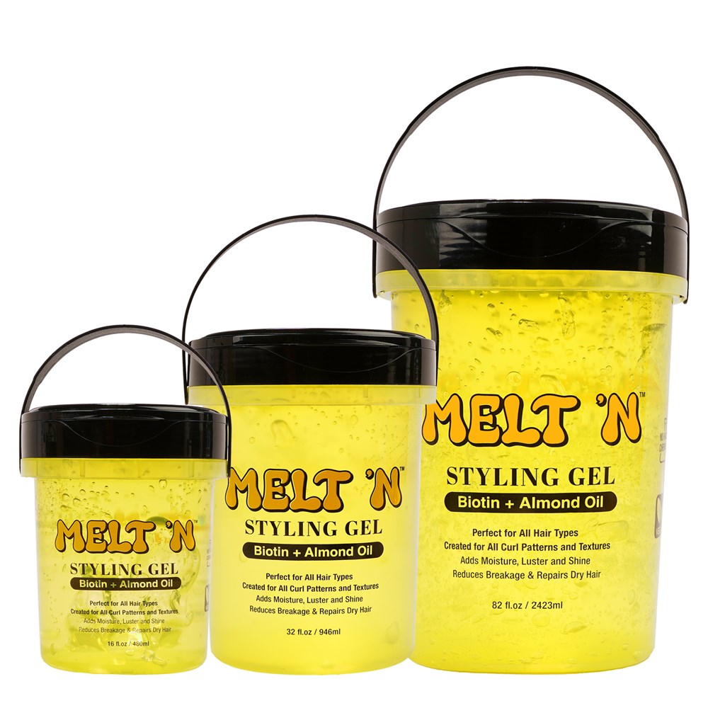 EBIN MELT'N Styling Gel Yellow [Biotin + Almond Oil] EBIN