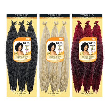 EZBRAID Ezcrochet 3X Bouncy Twist Braid (18inch)