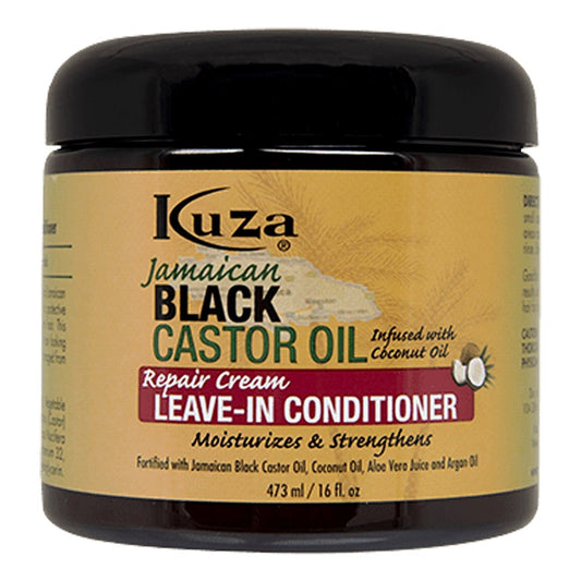 KUZA Jamaican Black Castor Oil Repair Cream Leave In Conditioner (16oz) MK Smith's Shop