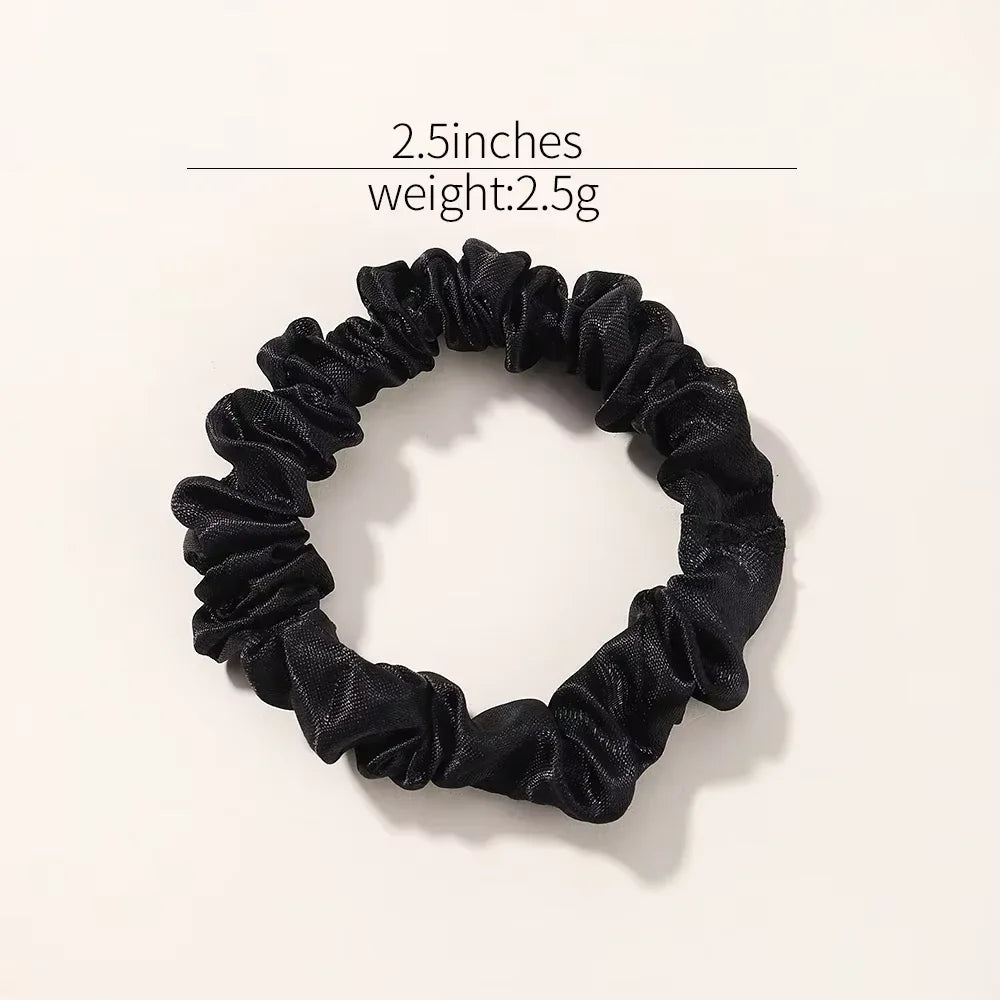 6Pcs Silk Hair Scrunchies