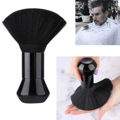 Black  Barber Brush Neck Duster