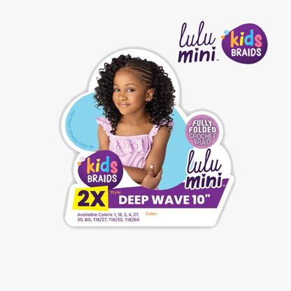 Sensationnel Lulu Mini Kids Braids - 2X Deep Wave 10 Inch