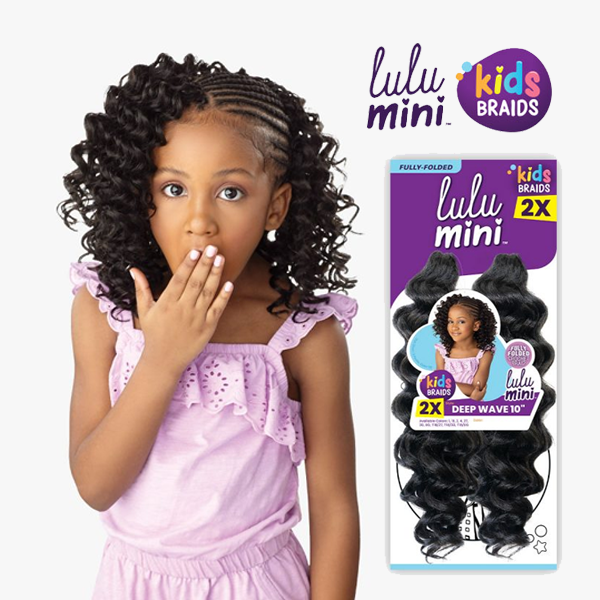 Sensationnel Lulu Mini Kids Braids - 2X Deep Wave 10 Inch