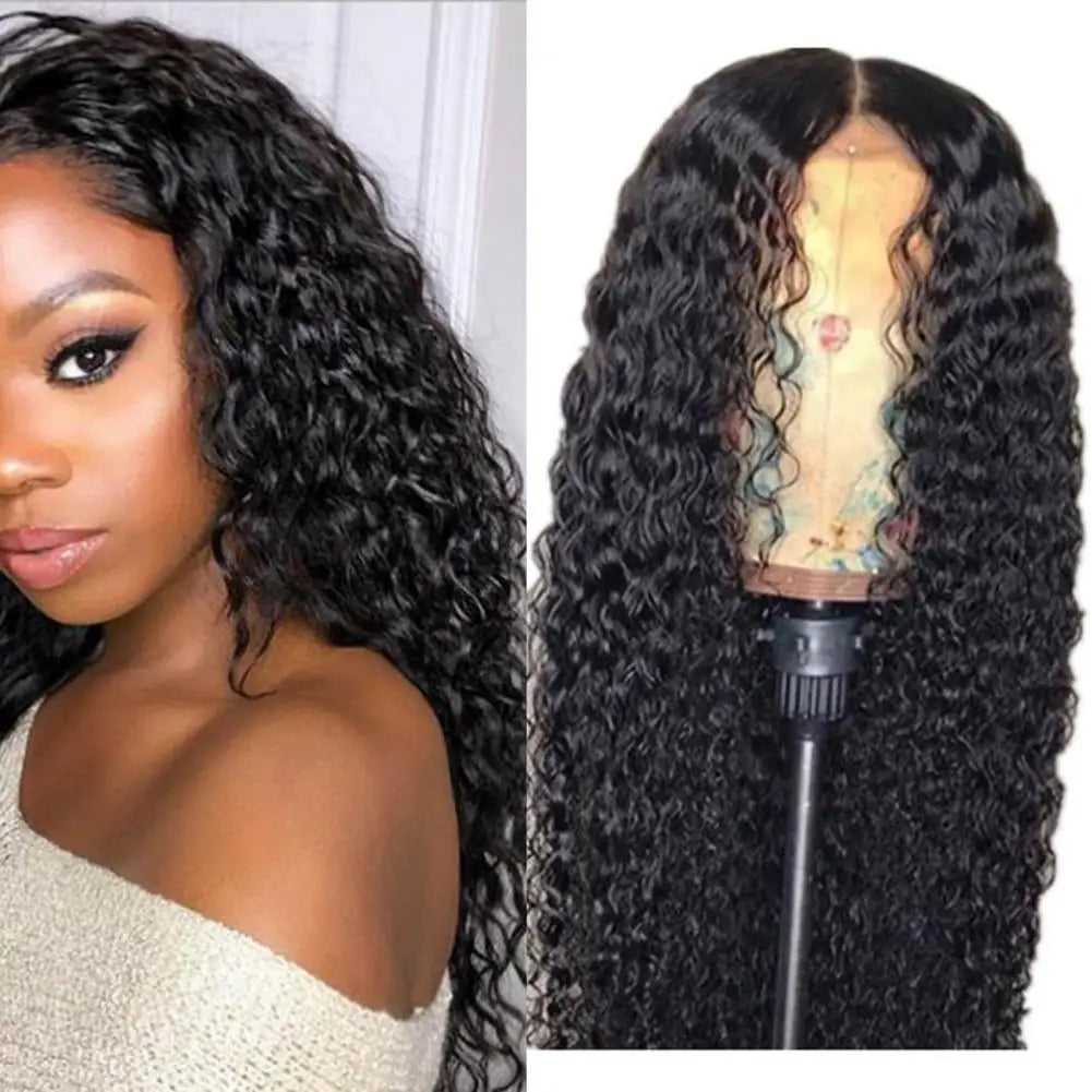 MKS Black Curly Wig 75CM