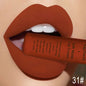 QiBest Matte Lip Gloss Moisturizing Waterproof Long Lasting Non-stick