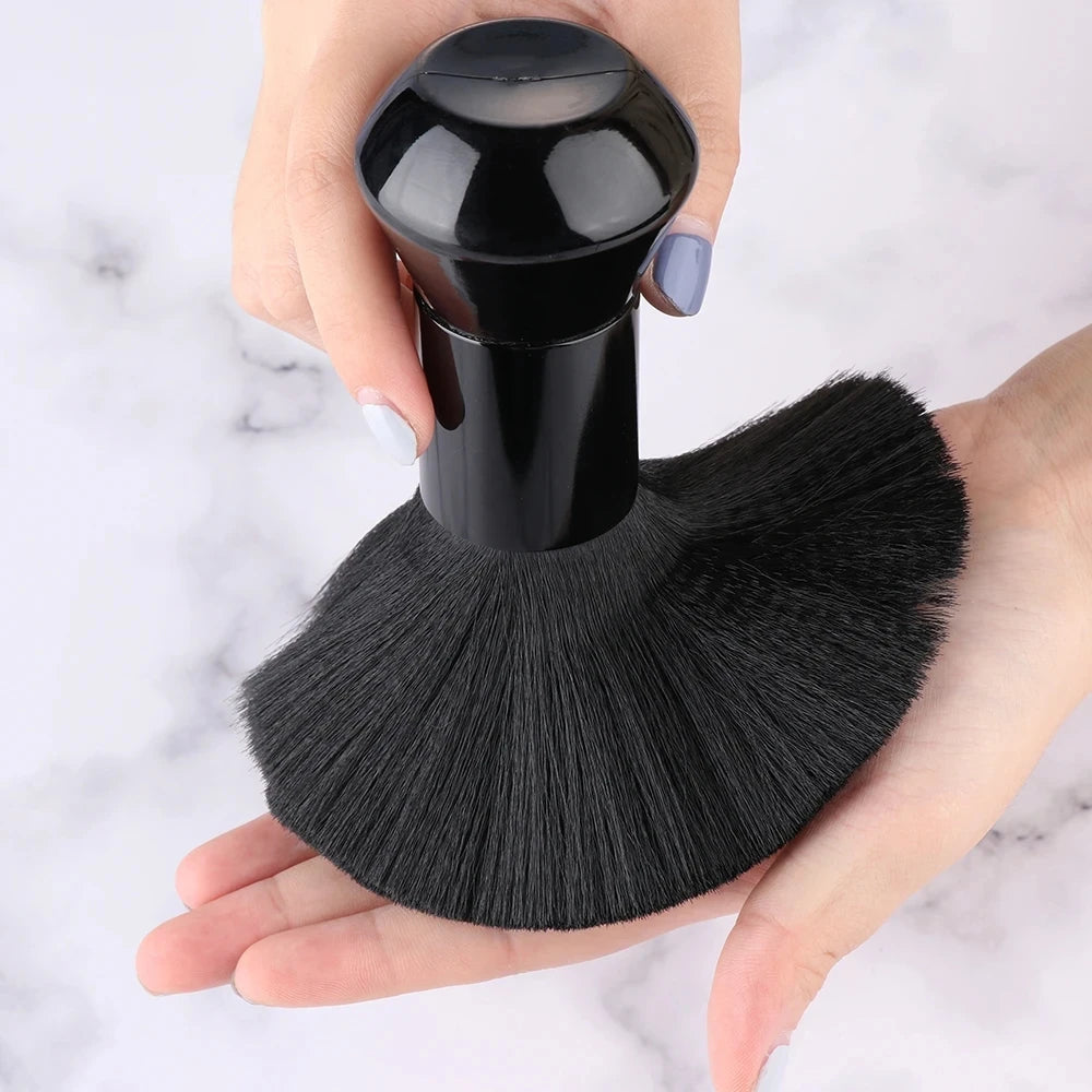 Black  Barber Brush Neck Duster