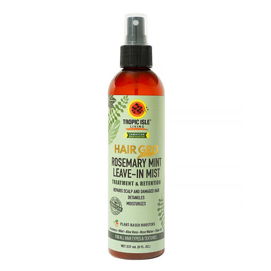 TROPIC ISLE LIVING Jamaican Black Castor Oil Hair Gro Rosemary Mint Leave-In Mist (8oz) TROPIC ISLE LIVING