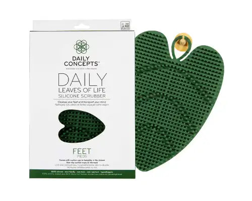 Daily Concepts Leaves of Life Silicone Scrubber Feet