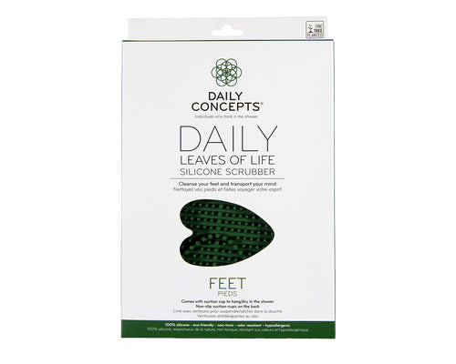 Daily Concepts Leaves of Life Silicone Scrubber Feet