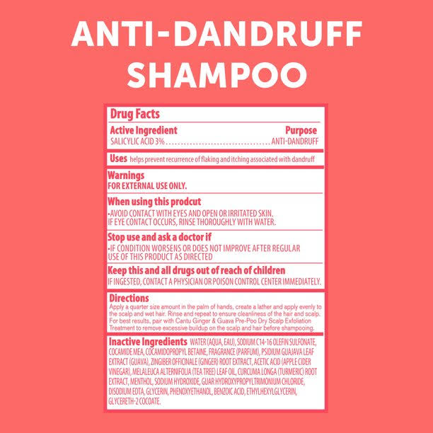 CANTU Guava & Ginger Anti-Dandruff Shampoo 13.5oz Cantu